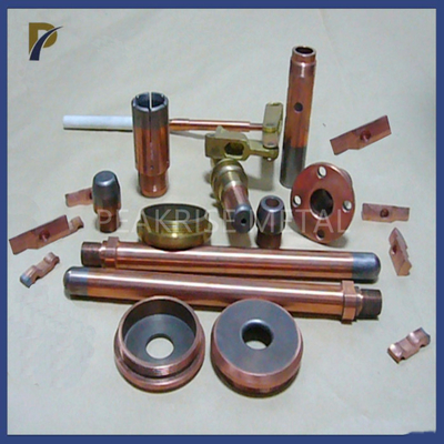 Đầu nối bộ phận vonfram đồng sáng Hợp kim CuW Ống đồng vonfram Điện cực đồng vonfram Hàn điện trở